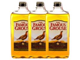 Uísque Blended Glenturret Famous Grouse 1 L (Caixa de 3 unidades)