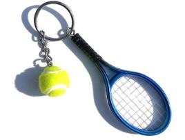 Porta-Chaves WAX Mini Raquete de Ténis com Bola