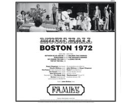 Family Music Hall Boston 1972 Vinil