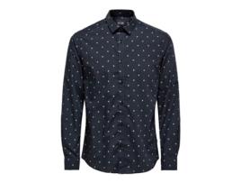 Camisa de Homem ONLYSONS Azul (S)