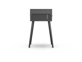 Plataforma Giratória de Vinil RYGHT Alto em Suportes Preto Alto-Falante Bluetooth Integrado