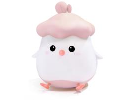 Iluminação Nocturna Led para Animais em Silicone Recarregável Por Usb Rosa Pinto