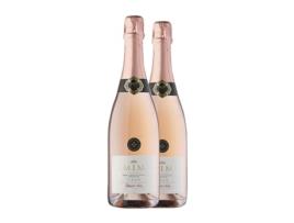 Espumante rosé EL CEP MiM Natura Rosat Pinot Preto Brut Cava Reserva Garrafa Magnum (1.5 L - 2 Unidades)