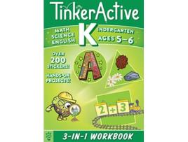 Livro TinkerActive Kindergarten 3in1 Workbook de Megan Hewes Butler e Nathalie Le Du (Inglês)