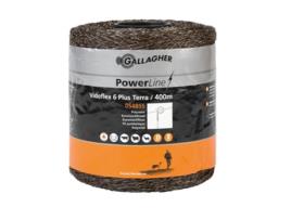 GALLAGHER Cordón Cable de Plástico Powerline Vidoflex Terra 400 M 6 Hilos 2 5 Mm Ø