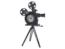 Metal Modelo de Câmera de Cinema Relógio de Mesa WELLHOME