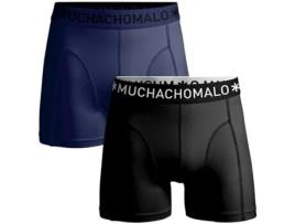 Homens de 2 Pacote de 2 Pacote de Microfibra Preto/Marinha MUCHACHO MALO