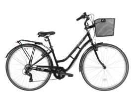 Bicicleta Urbana OTTE Nebula com Cesto (Preto e Creme)