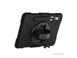 Capa de Pescoço para Galaxy Tab S9 / S9 Fe Proteção Completa com Pega Rotativa de 360° e Alça de Ombro Preto EIGER