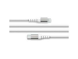 FORCE POWER Cabo Usb C/Lightning Reforçado 3M 3A Branco