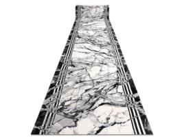 Passadeira DYWANY LUSZCZOW Moderno Tuls Mármore Cinzento (80x150cm)