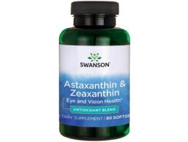 SWANSON Astaxanthin & Zeaxanthin 60 Cápsulas Blanda