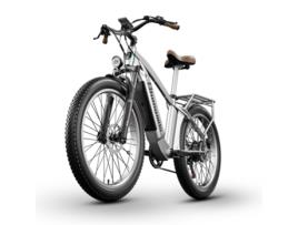 Bicicleta Elétrica SHENGMILO 1000W Bafang Motor 48V 15Ah Bateria Removível 7 Velocidades 26 Pneus 42Km/H Mx04 Prata