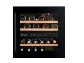 Cave de Vinho Encastre CLIMADIFF CBI40D1B (36 garrafas - Preto) Duas zonas de temperatura