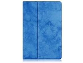  - Capa para Samsung Galaxy Tab S10 Plus12.4 X820/X826B Capa para Tablet com Três Dobras CHRUI Azul Escuro
