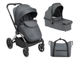 Carrinho de Bebé com Alcofa 2 em 1 KIKKA BOO Kara Gris