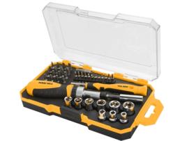 Conjunto de 42 unidades de chaves de fenda de catraca de precisão TOLSEN TOOLS