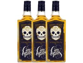 Tequila Enerhaus Cien Malos Oro 70 cl (Caixa de 3 unidades)