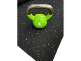 Tapete de Exercício Branco Salpicado - Fitness Especial para Ginásios | ESPORTES PREMIUM | Base Preta 4mm de altura 1'25m (Largura) x 12m (Comprimento)