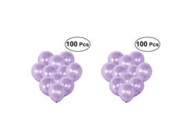 Balão de Látex 200 Peças Balão de Látex de 15.75 Roxo e Roxo Claro para Decoração de Festival Festa de Aniversário de Casamento FOXNOVO