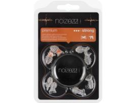NOIZEZZ Orange Strong Proteção Auditiva com Atenuação Até 30 Db Orange Tampões Auditivos 4 Pares