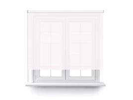 Estore Enrolável Translúcido Branco 200X150Cm. DECOCASA