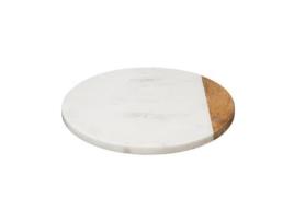 Plataforma giratória geométrica de mármore branco SG SECRET DE GOURMET