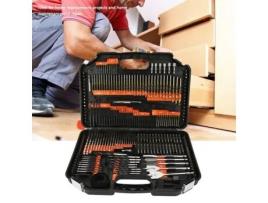 Conjunto de Brocas Lia 246Pcs Aço Tratado Termicamente para Madeira Pedra e Metal Acessórios de Ferramentas de Perfuração FDIT