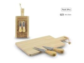 Conj 3 Pecas Queijo Madeira P/ 20615 ANITEX