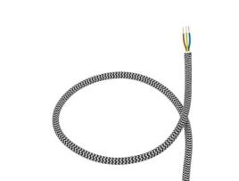 Cabo Têxtil Eléctrico Branco e Preto