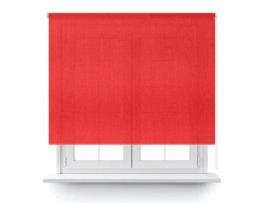 Estore Enrolável Translúcido Vermelho 110X200Cm. DECOCASA