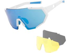 Óculos para Modalidades Outdoor ATRUMS HY-011 Branco e Azul (14 x 13.2 x 6.3 cm)