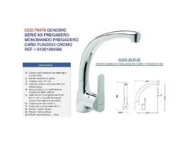 Genebre serie k8 monomando fregadero c-fundido cromo 61201284566