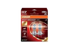 Kit 2 Lâmpadas H7 12V/55W OSRAM Night Beaker 200 Hb