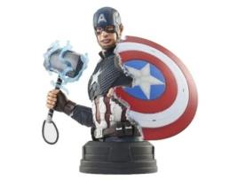 Figura Diamond Select Toys VINGADORES 4: Endgame Capitão América Busto em Escala 1:6