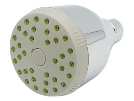 Cabeça de Chuveiro de Injeção de Ar com Economia de Água de 1/2 Bsp Giratória com Redução de Fluxo de 9L/min