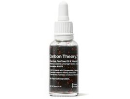 CARBON THEORY Charcoal Tea Tree Oil & Vitamin e Breakout Control Overnight Detox Serum Nocní Detoxikacní Sérum 30Ml