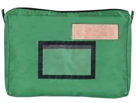 Bolsa WONDAY By Elami Bank com Pregas Feita de Nylon Verde