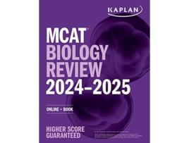 Livro MCAT Biology Review 20242025 de Kaplan Test Prep (Inglês)