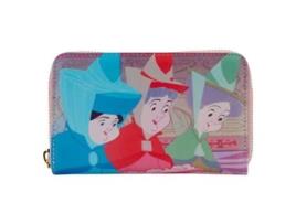 Carteira Fólio de Mulher SLEEPING BEAUTY Loungefly Princess Scene Zip Multicor