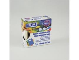 EUROCEL 016014194 Fita Adesiva 2 7 M Tecido Branco 16 Peças