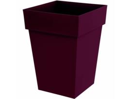 Vaso ECOLUX Toscana Plástico 51 L Vermelho Castanho-Avermelhado