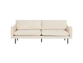 Conjunto de sala de estar de estilo clássico BELIANI Vinterbro de Veludo Creme 220x85x85