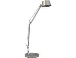 Candeeiro de Mesa Concept Articulado 1Xe14 C.21Xl.39Xalt.Reg.Cm Cinzento/Cromado FERRIMEX