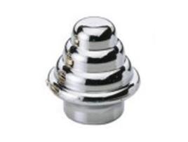 Remate piña cromo   12mm.