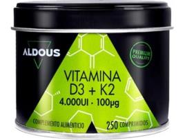 Vitamina D3 + K2 250 Comprimidos ALDOUS BIO