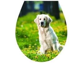 Autocolante para Tampa de Sanitário 'Cão' Arte para Tampa de Sanitário 32x38cm