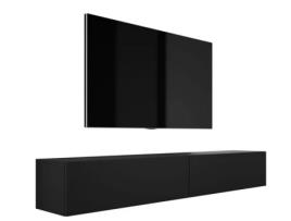 Móvel de Tv Suspenso D: L: 2 X 100 Cm A: 34 Cm D: 32 Cm Preto Mate 3XELIVING