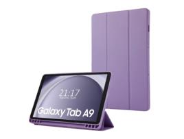 Capa TUMUNDOSMARTPHONE Flip Inteligente para Samsung Galaxy Tab A9 Cor Roxa