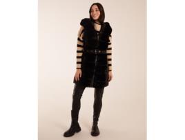 Colete de Mulher BLUE VANILLA Faux Fur Detail Preto (M)